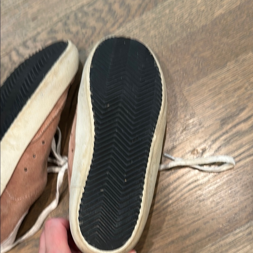 Golden Goose Blue Star Brown Sneakers with Suede Accents - Picture 5 of 7